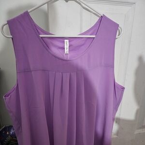 2xl light‎ purple breezy blouse